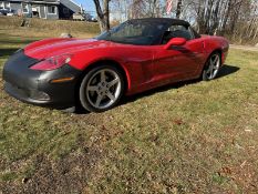 2006 Red Chevrolet Corvette Convertible with 13,490 Miles On the Odometer, Vin: 1G1YY36U765106196