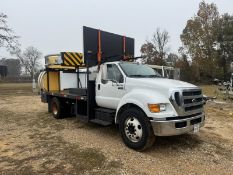 2014 Ford F650 Crew Cab with Arrow Board and Scorpion TMA Mileage:101,818 VIN: 3FRWF6FC8FV662344