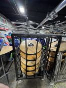 10 High top tables with rolling cart