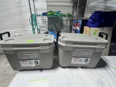 (2) Coleman Coolers