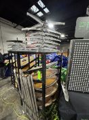 10 High top tables with rolling cart