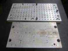 (2) Aluminum Sub Plates, (1) 10" X 20 3/4" X 1 1/4", with 1/2"-13 Drilled and Tapped Holes, and (