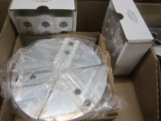 (3) Sets of Monster Jaws Aluminum Soft Jaws, (1) FGB210-2A-8, and (2) MJCB210-2A