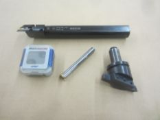 SECO Indexable Boring Bar, #A16-FR-V21, and ISCAR Slitting and Grooving Tool, #MM-GRT-095-T06