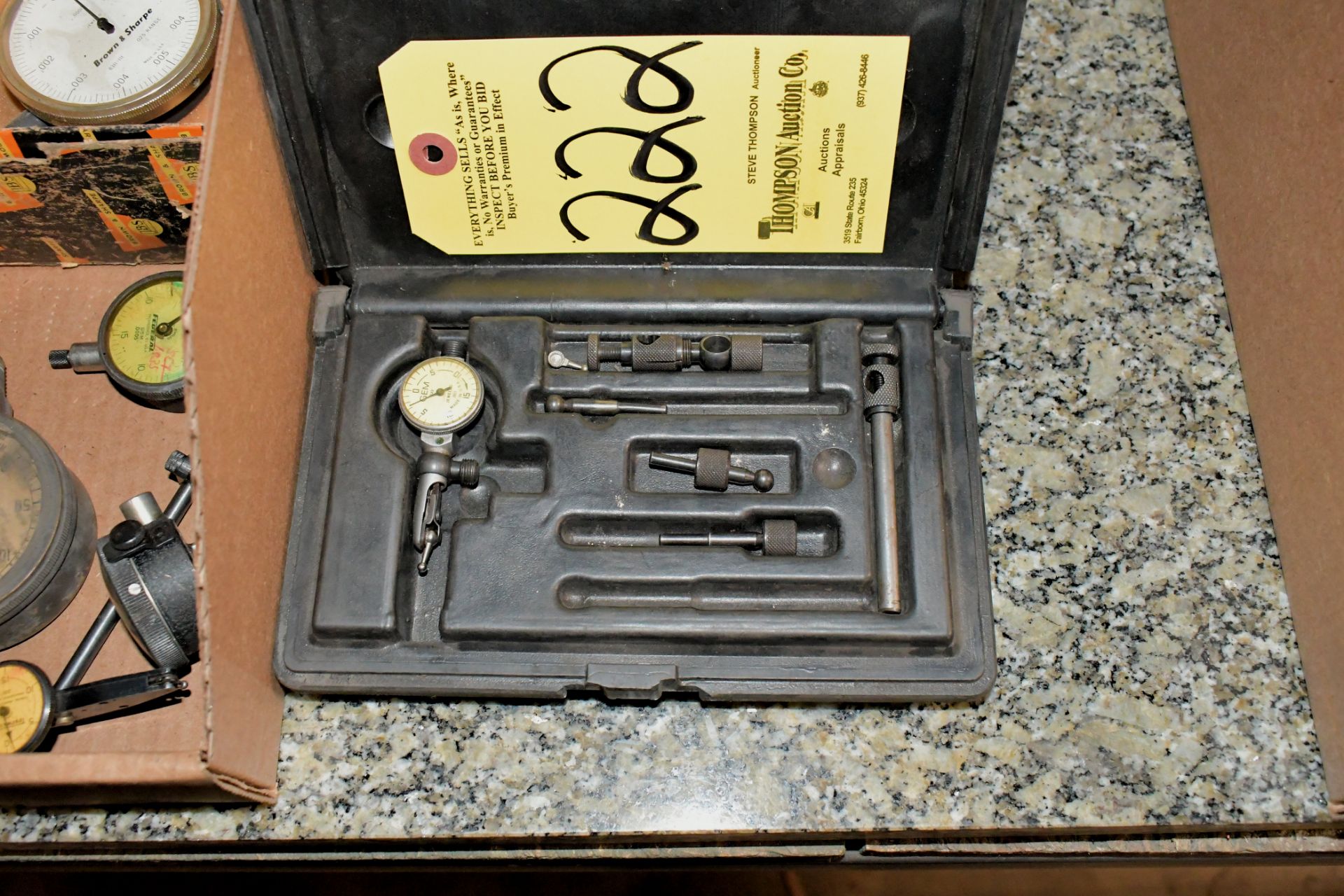 Diamond Indicator Lot - Dial Indicators in (1) Box with GEM Dial Indicator Set