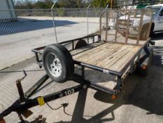 2011 PJ 103 SINGLE AXLE UTILITY TRAILER, 10' DECK