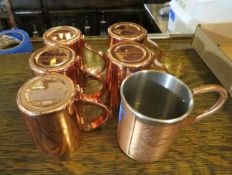 (6) Copper Mug