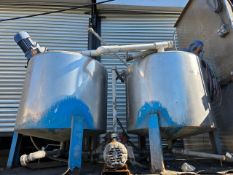 Stainless Steel Industrial Mixing Tanks