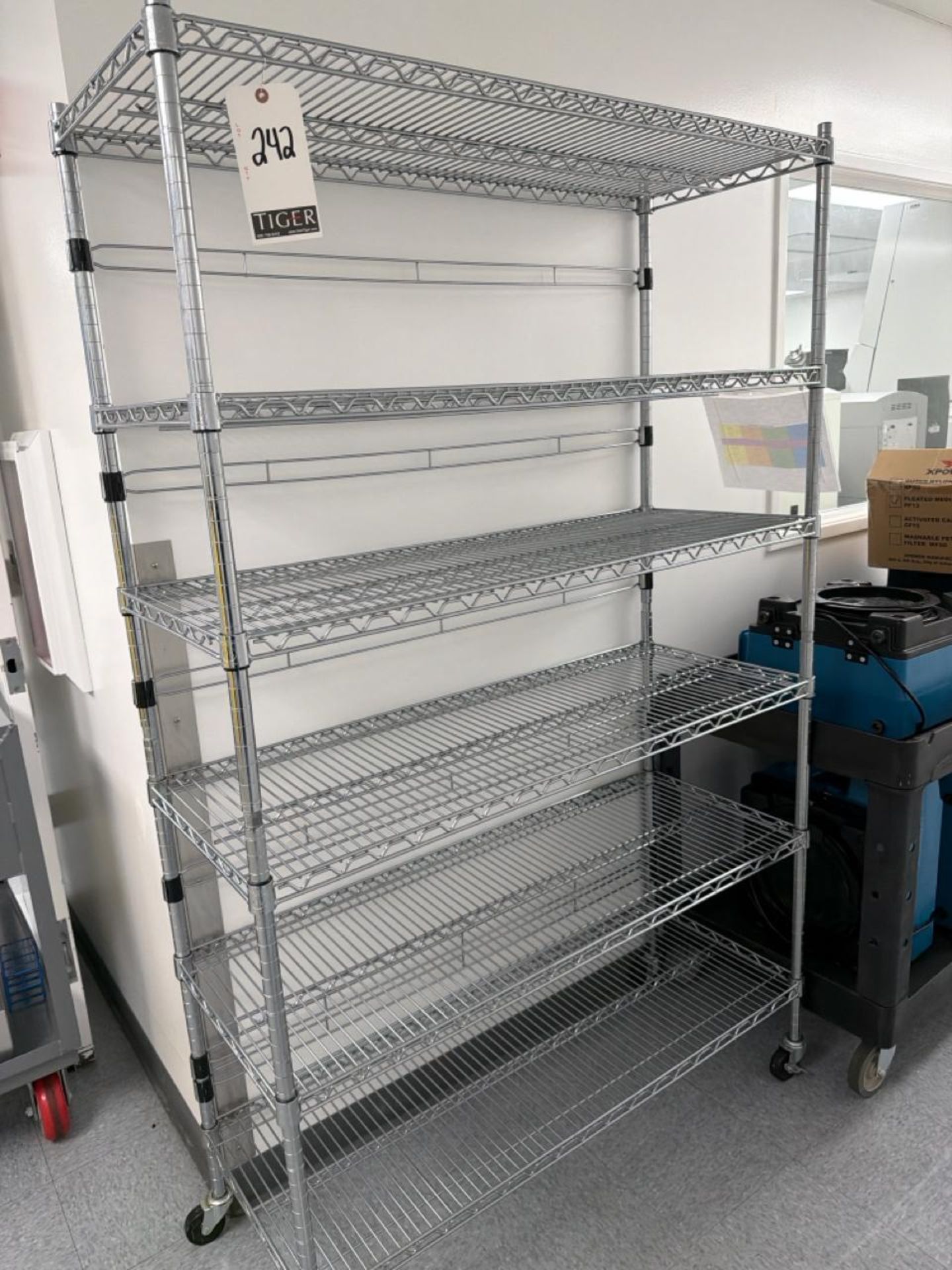 Seville Classics Nsf Wire Shelving Unit, 6 Shelves, Steel Construction