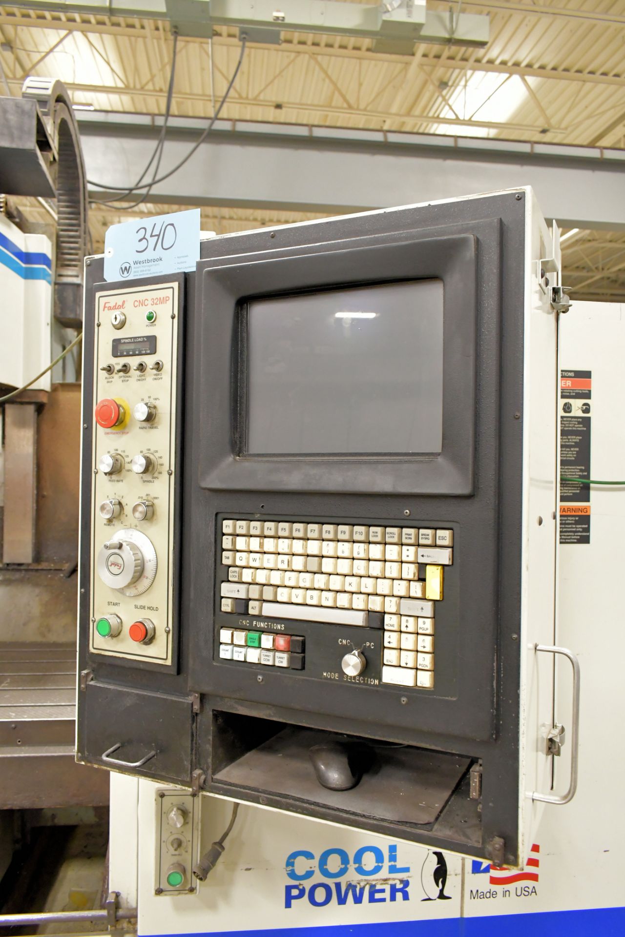 Fadal Model VMC 8030HT CNC Vertical Machining Center, s/n 9503411 ...