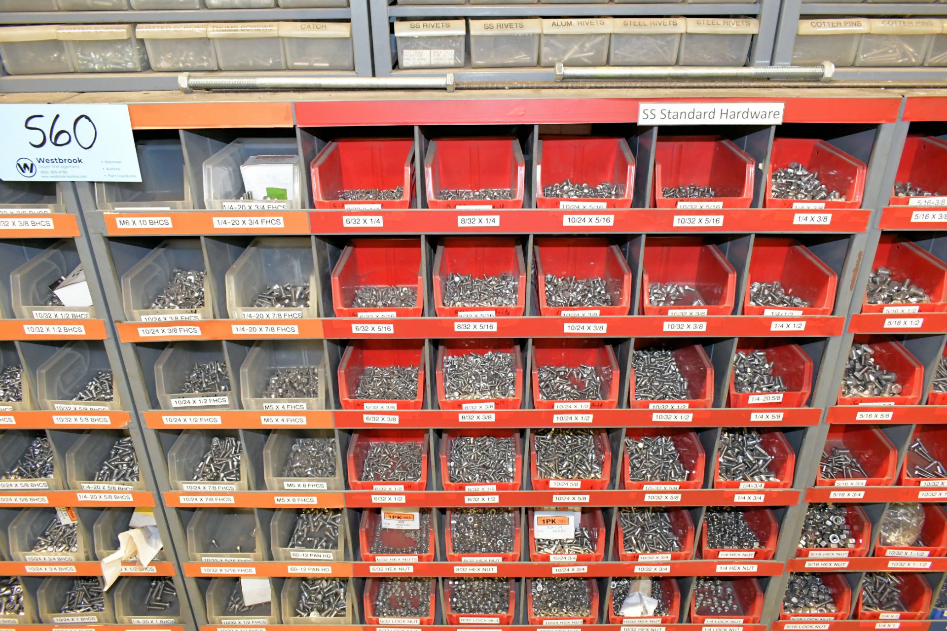 Storage Rack Slot Pin 224-Slot Organizer Rack with Bolts, Nuts, Washers, Springs and Pins