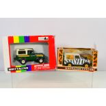 Britains - 2 x boxed Land Rover models in 1/32 scale,