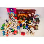 The A Team - Harry Potter - 101 Dalmatians - A group of vintage The A Team figures, a Siku Lorry,