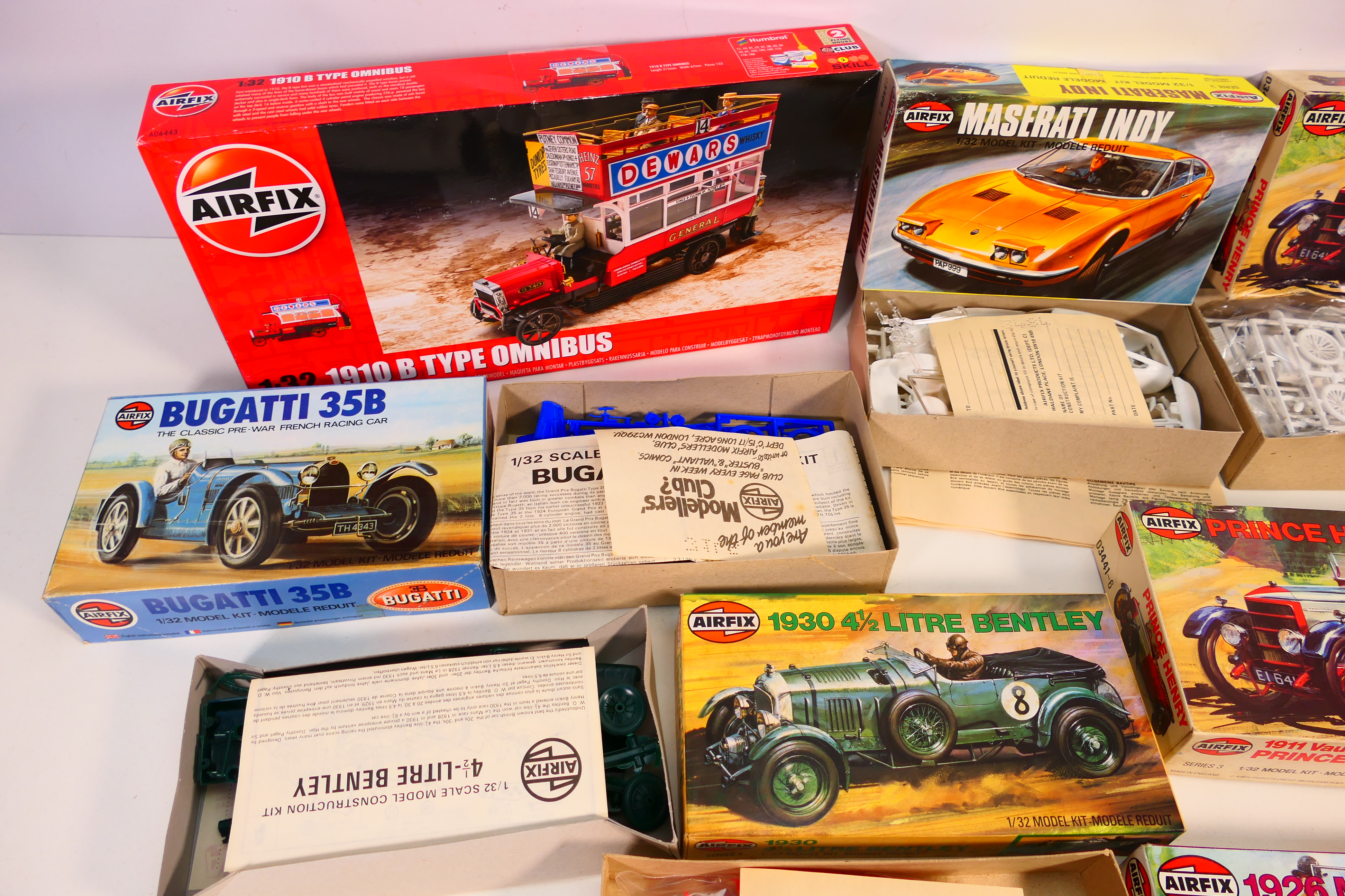 Airfix - Seven boxed Airfix 1/32 scale plastic model vehicle kits. Lot ...