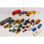 Dinky - Matchbox - Corgi - Timpo - A group of unboxed vehicles including Foden Diesel Wagon # 501,