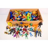 A large collection of action figures and