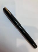 Vintage 1940 MABIE TODD ‘BLACKBIRD’ FOUNTAIN PEN. Complete with 14 CARAT GOLD NIB. Serial number