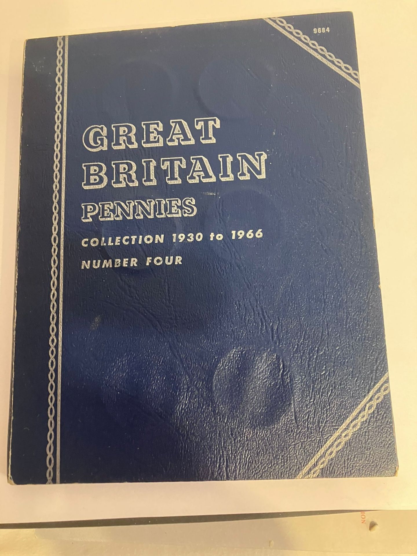 An album of GREAT BRITAIN PENNIES coins. 1930 to 1966. Completely full with no exceptions. Even