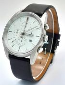 A Stylish Junghans Chronograph Quartz Alarm Date Watch- 40mm Case.