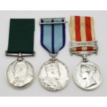 An interesting, scarce and historically significant group of three medals, with a compelling