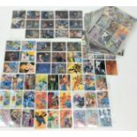 A collection of Batman collector cards. 232 cards in total, all in protective sleeves.