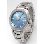 A Tag Heuer Link Quartz Ladies Watch. Model WBC1311-1. Stainless steel bracelet and case - 32mm.