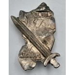 WW2 German Sardinian Shield. Often worn on the side of the field cap by the 90the Panzer Grenadier