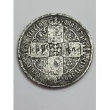 1853 SILVER GOTHIC FLORIN coin. Condition Fair/dirty. Please see pictures.
