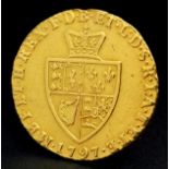 A Very Fine to Extremely Fine Condition 22k Gold 1797 George III Laurel Wreath and Shield Back