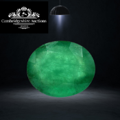 Green Emerald Oval Shape EyeClean Clarity 4.57 Carat