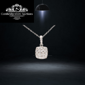 Round Brilliant Cut Round Shape Natural Diamond Pendant & Chain 1.00 Carat