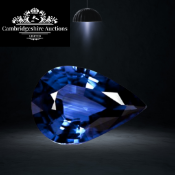 Blue Sapphire Pear Shape EyeClean Clarity 10.40 Carat
