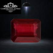 ** ON SALE ** Ruby Red Emerald Shape EyeClean Clarity 2.10 Carat