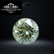Round Brilliant Cut Diamond 1.01 Carat Fancy Vivid Green Colour VS1 Clarity - IGI Cert