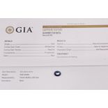 Natural Sapphire Oval Blue 3.42ct - GIA Certificated