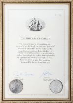 Shipwreck Hollandia, Dutch Republic, Overijssel, 1742, Ducaton, with a Spain, Philip V, 8 Reales,