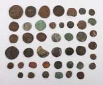 Various Ancient coins of Persia, Parthia, Sasania, mostly bronze, one Drachm, various types, (qty)