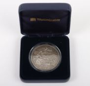 Edward VII (1901-1910), Crown, 1902, cleaned VF, in box