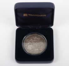 Edward VII (1901-1910), Crown, 1902, cleaned VF, in box