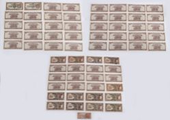 A selection of Japanese Government wartime banknotes, Borneo and Malaya,to include circa 50x One