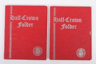 Two GB Halfcrown Folders, circa 1887-1962, as follows folder 1: 1887, 1911,1915, 1916, 1920, 1921,