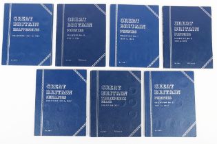 Various GB folders of Threepence, Shillings and Pennies, pennies from 1860-1880, 1881-1901, 1902-