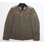 WW2 German Panzer Officers Four Pocket Combat Tunic