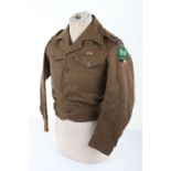 WW2 Battle Dress Blouse 40, Austerity Pattern, Royal Signals.