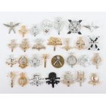 Assortment of Mainly British Military Anodised Aluminium Cap Badges.