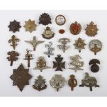 British Army Cap Badges Assortment.