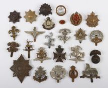British Army Cap Badges Assortment.