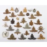 Assortment of mainly British Military Cap Badges.