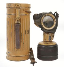 WW2 German Armed Forces Gas Mask in Tin