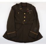 WW2 US Army Officers Class 'A' Tunic, British Made.
